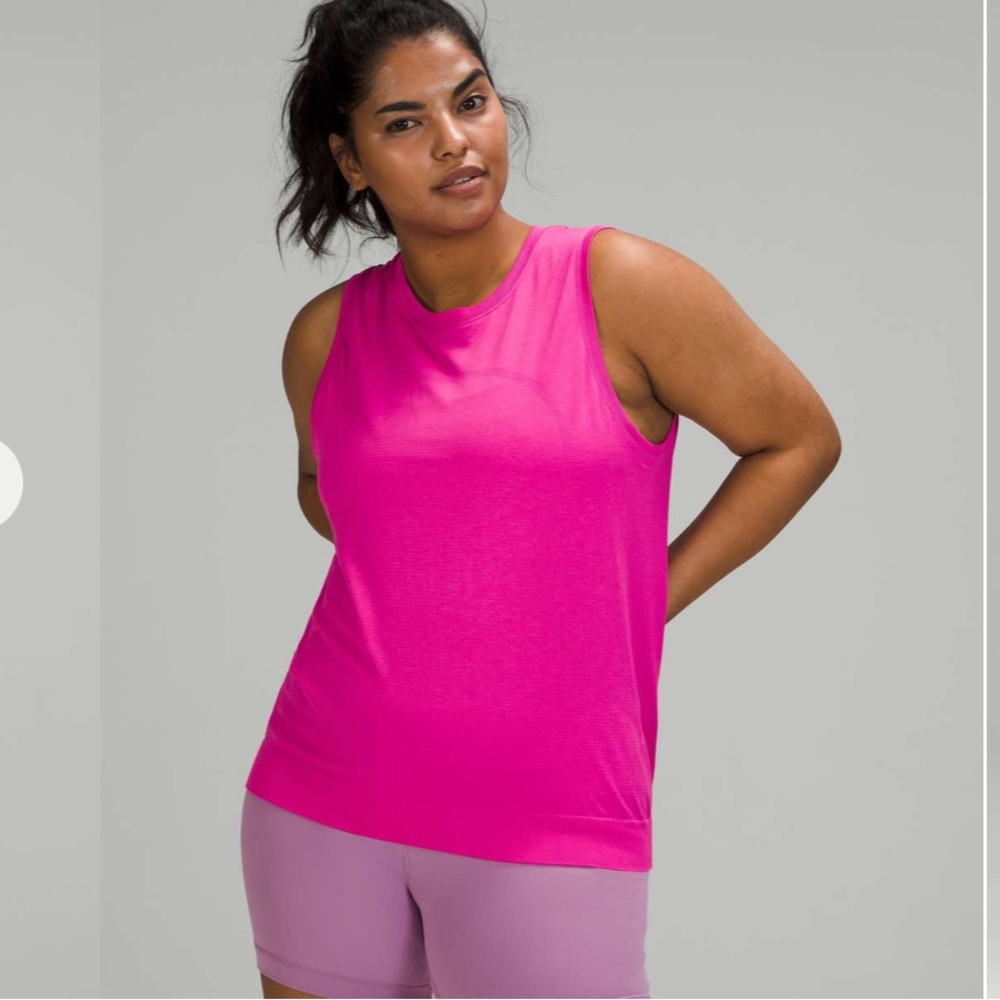 Lululemon Swiftly Breath Relaxed-Fit Muscle Tank Top Size 2 Sonic Pink